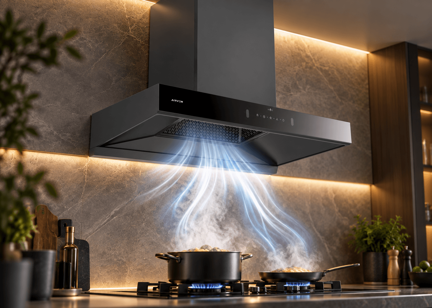 Potente Caudal de Aire para la Cocina Diaria